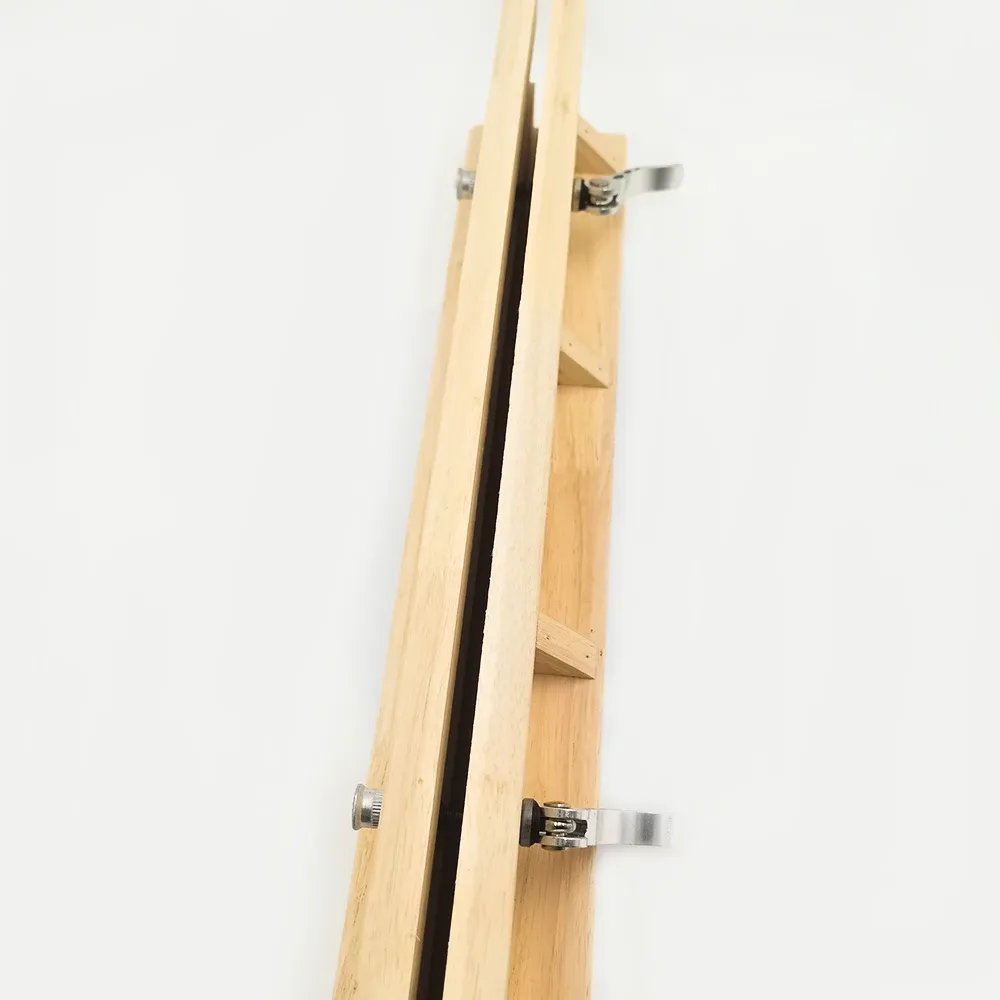Pince à coudre horizontale en bois pour cuir