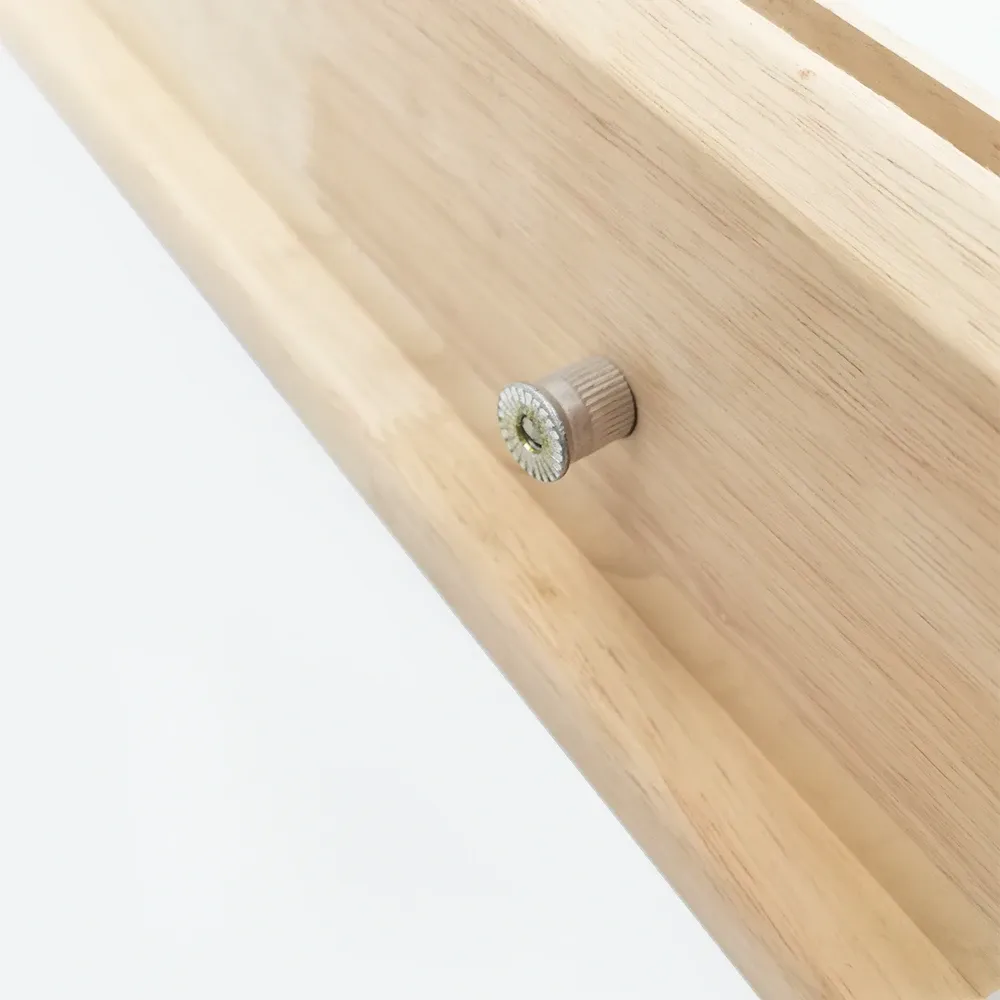 Pince à coudre horizontale en bois pour cuir