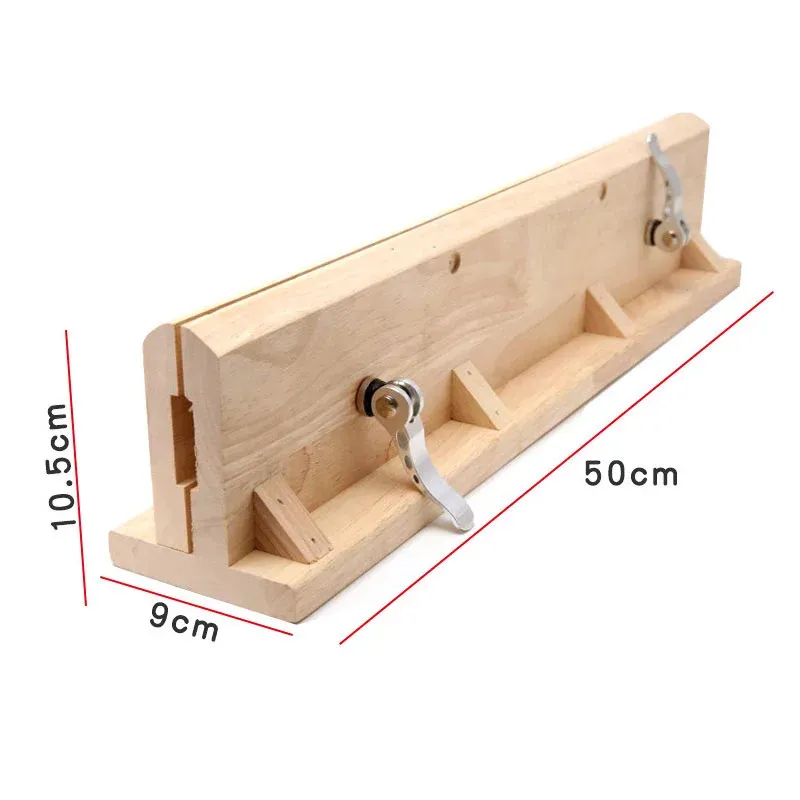 Pince à coudre horizontale en bois pour cuir