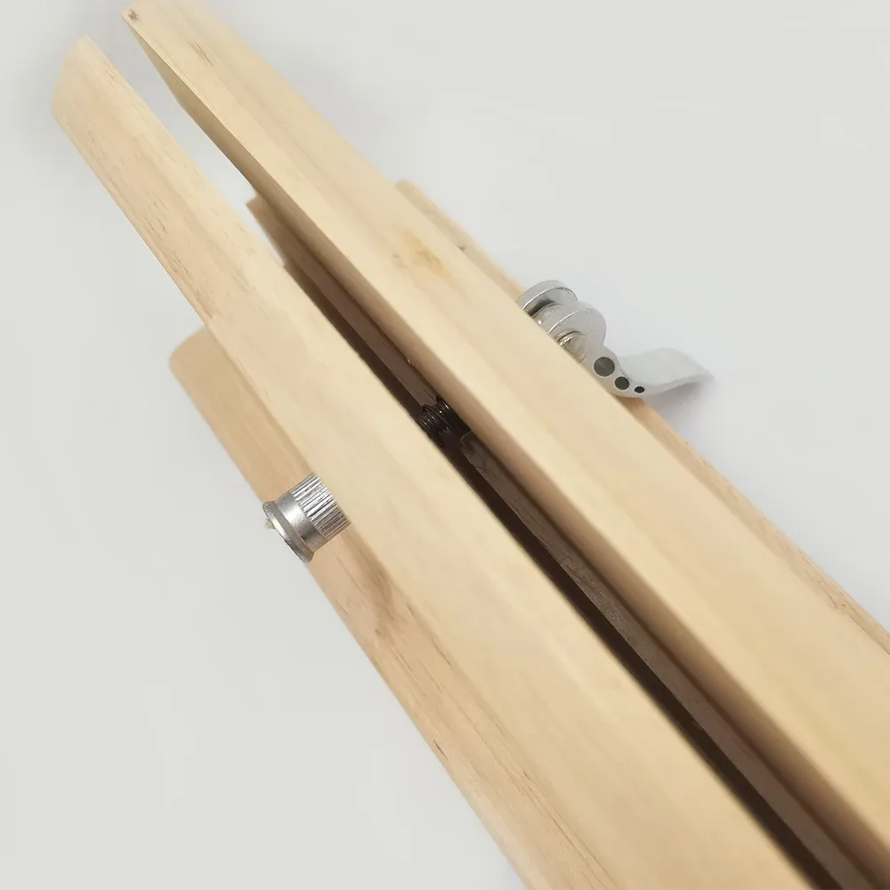 Pince à coudre horizontale en bois pour cuir