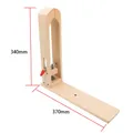 Pince à coudre horizontale en bois pour cuir – Couleur Wooden clip vertical
