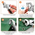 Pince à œillets avec 500 œillets pour cuir et toile – 6