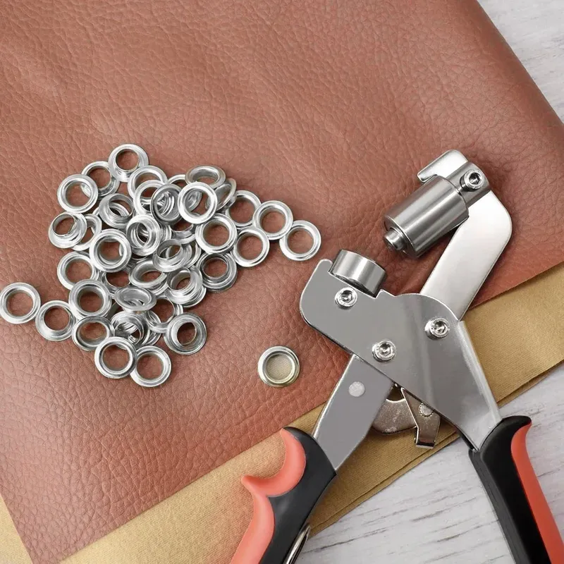Pince à œillets avec 500 œillets pour cuir et toile