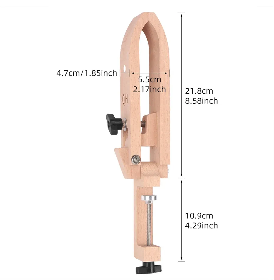 Pince en bois cousue pour cuir, portable et réglable