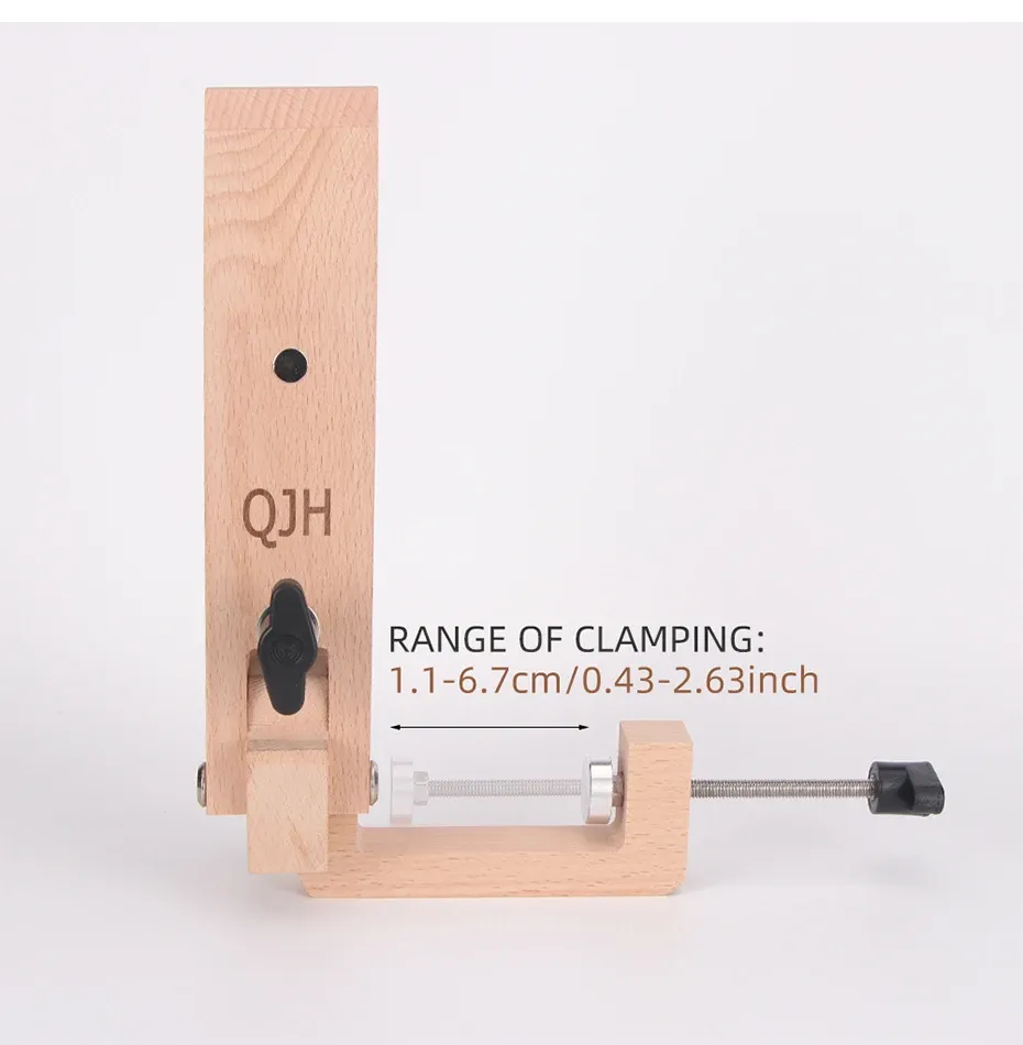 Pince en bois cousue pour cuir, portable et réglable