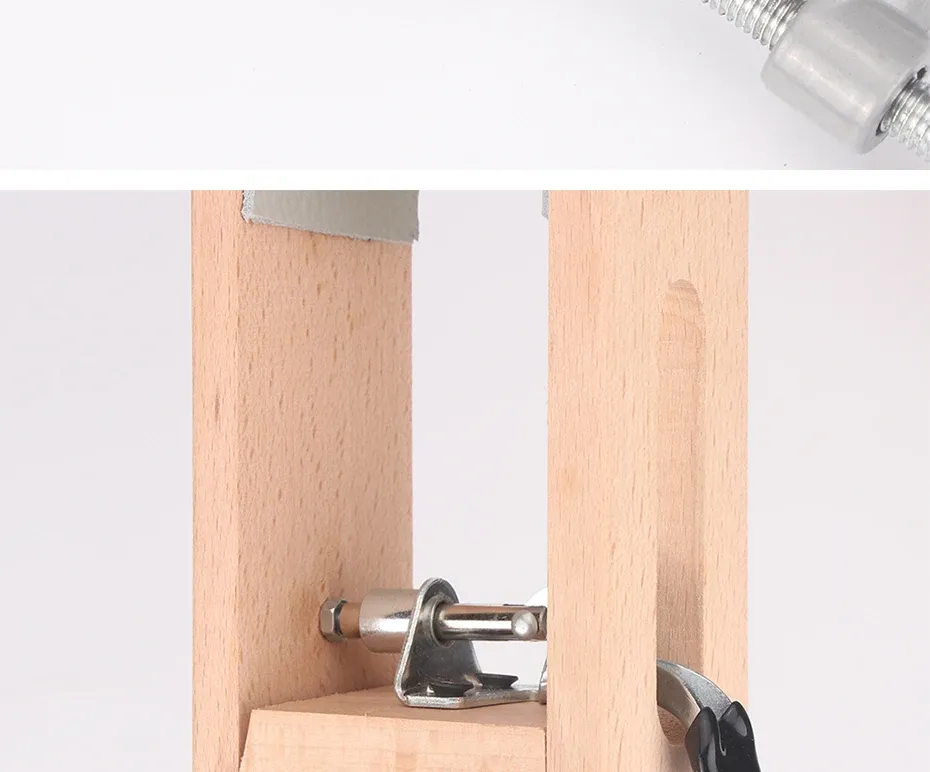 Pince en bois rotative 360 pour cuir, artisanat