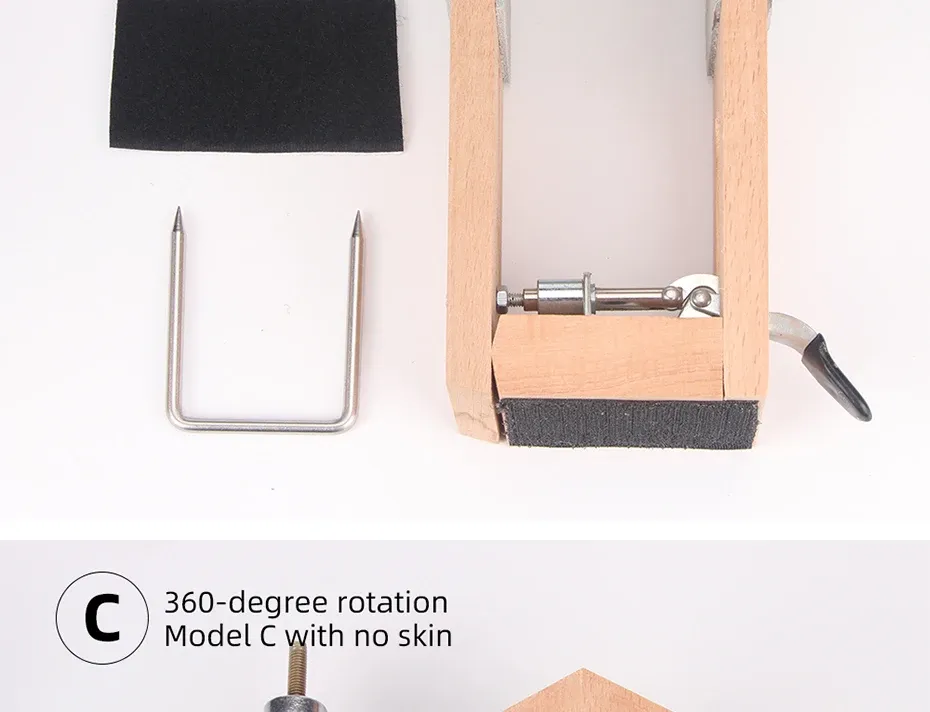 Pince en bois rotative 360 pour cuir, artisanat