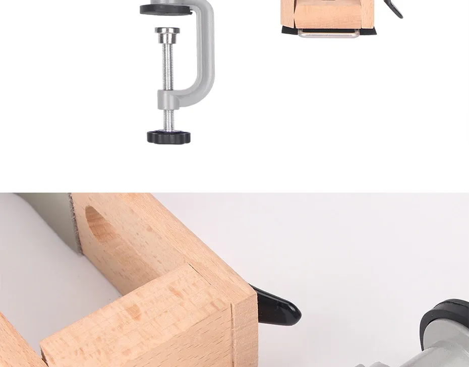Pince en bois rotative 360 pour cuir, artisanat