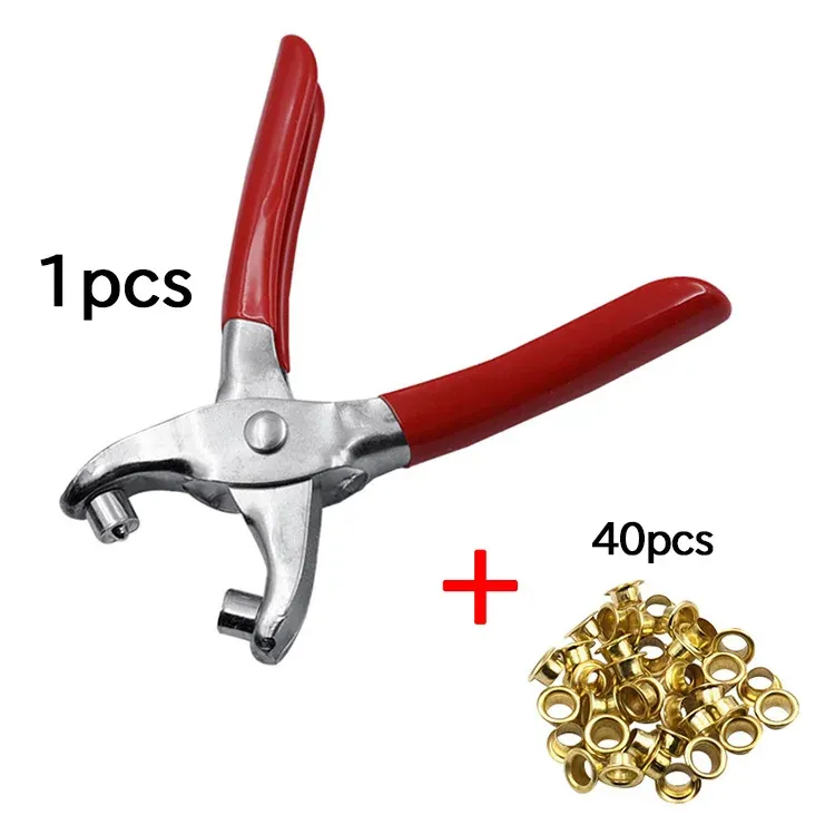 Pince fixation œillets et rivets pour cuir
