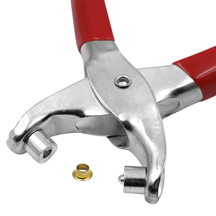 Pince fixation œillets et rivets pour cuir
