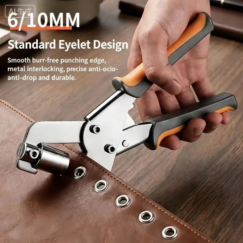 Pince œillets manuelle 6 à 10 mm pour cuir et toile