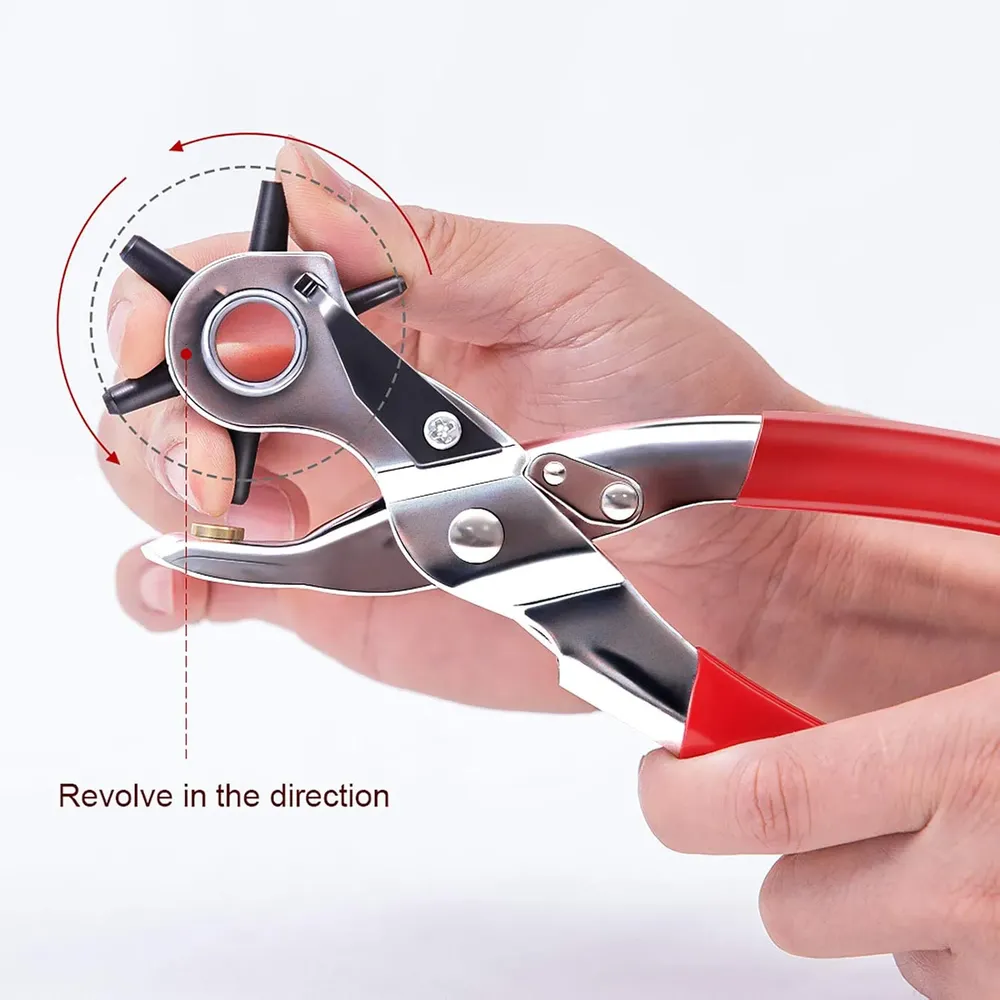 Pince perforatrice cuir acier carbone trous ronds