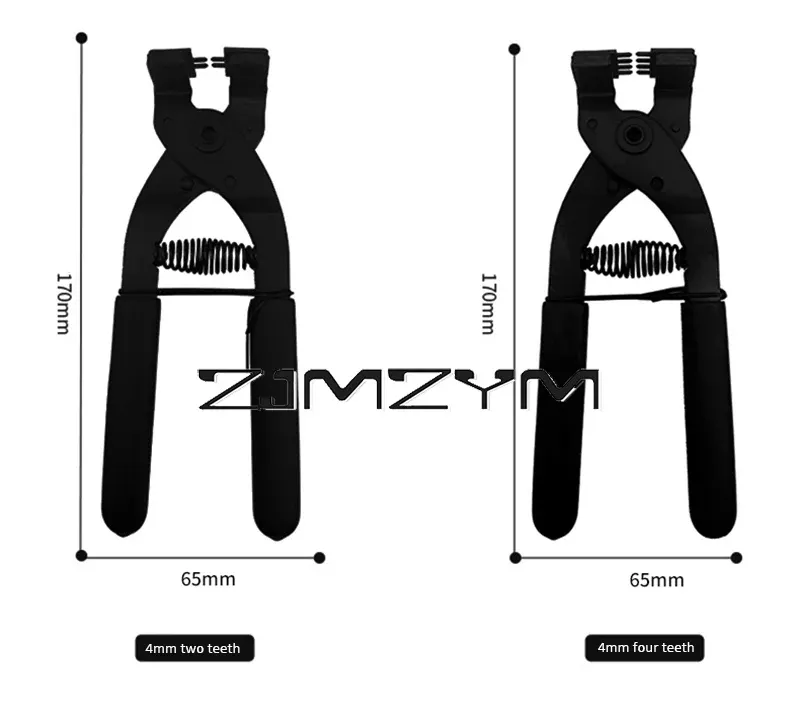 Pince silencieuse 2 ou 4 dents pour cuir, poinçonnage