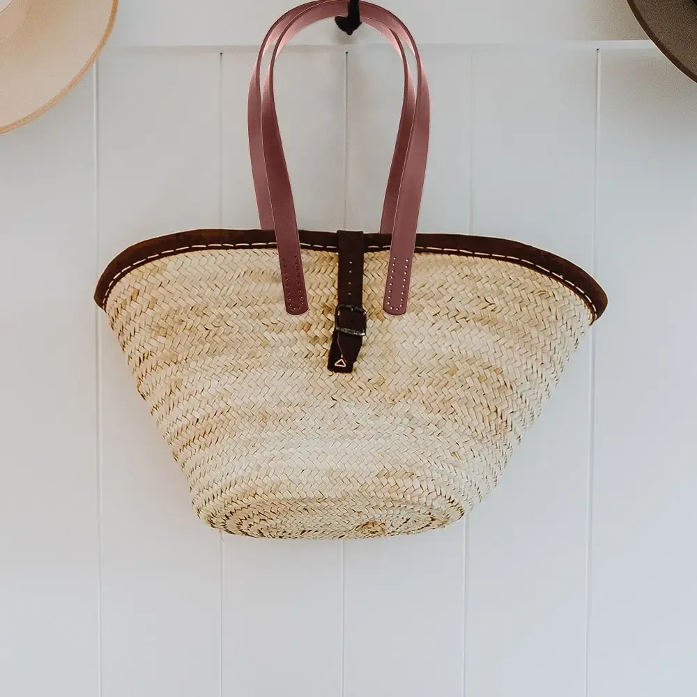 Poignée de sac en cuir PU amovible pour boîte cadeau