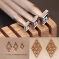 Poinçon 5 à 16 mm motif diamanté pour cuir – 1