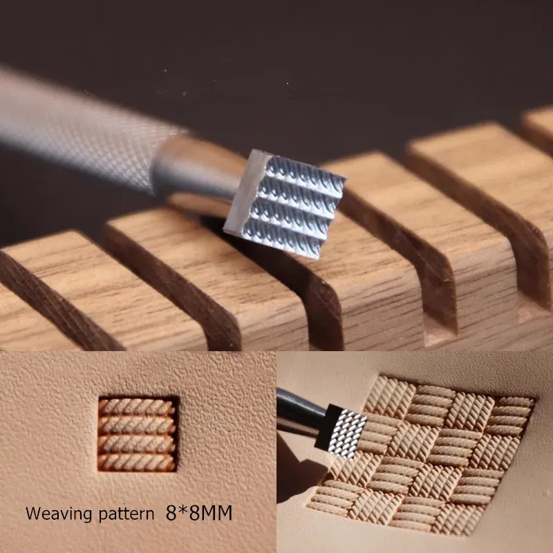 Poinçon 8x8 mm motif ulissée pour cuir
