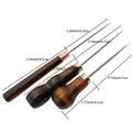 Poinçon à manche bois droit pour cuir et couture – 4