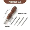 Poinçon cuir 4 en 1 lames interchangeables pour couture – 6