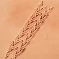 Poinçon laiton motif coquille pour gravure cuir – 2