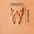 Poinçon laiton motif coquille pour gravure cuir – 3