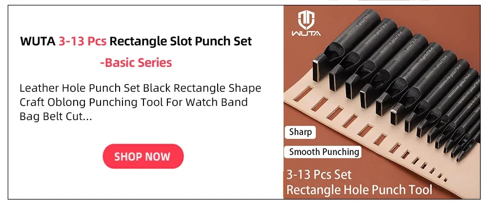 Poinçons cuir demi-ronds 5 à 11 pièces