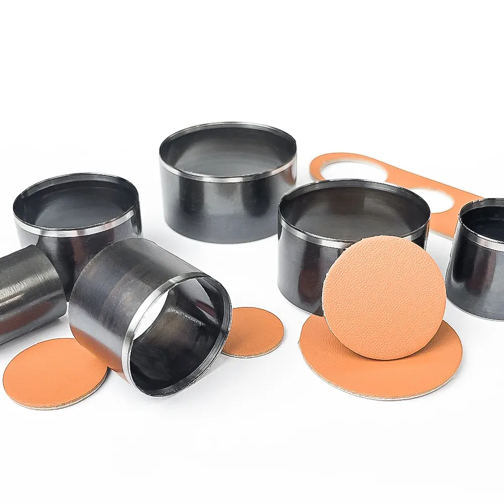 Poinçons ronds pour cuir 10 à 50 mm lot de 9