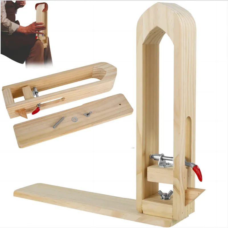 Poney de couture en bois pour cuir, artisanat