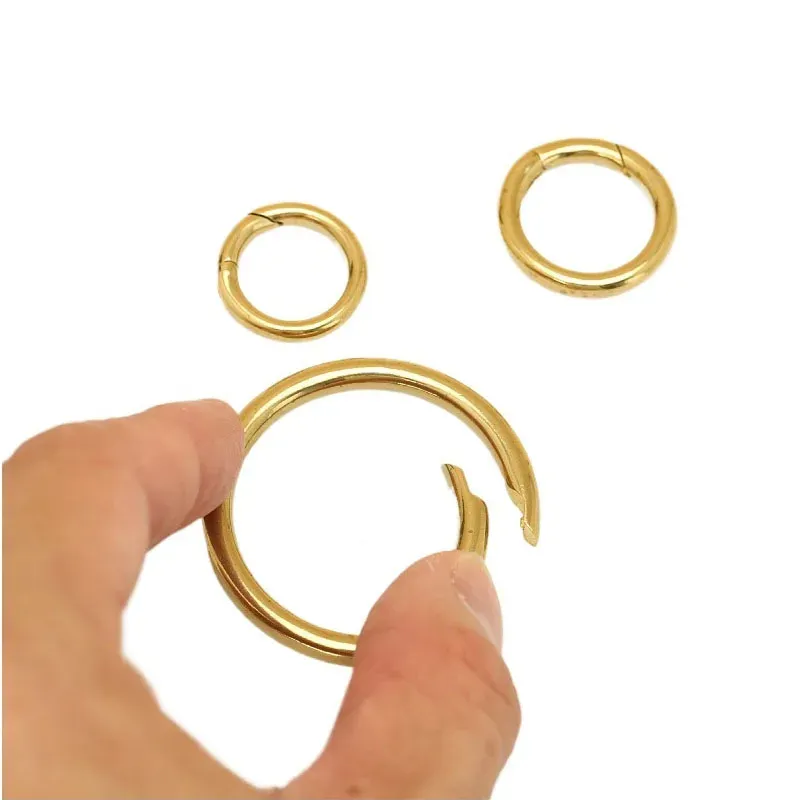 Porte-clés ressort laiton 13 à 30 mm