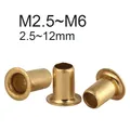 Rivets creux laiton M2,5 à M6 pour maroquinerie – 1