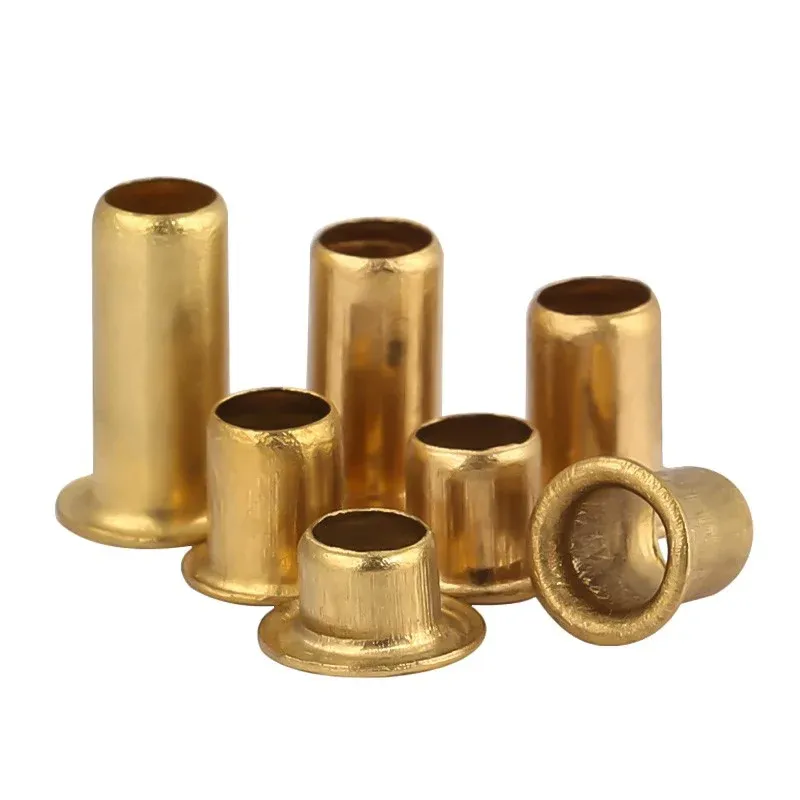 Rivets creux laiton M2,5 à M6 pour maroquinerie