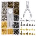 Rivets cuir double capot, 360 ensembles, 3 tailles, 4 couleurs – 5