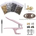 Rivets cuir double capot 8 mm, 400 ensembles et outil – 2