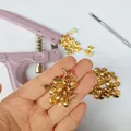 Rivets cuir double capot 8 mm, 400 ensembles et outil – 3