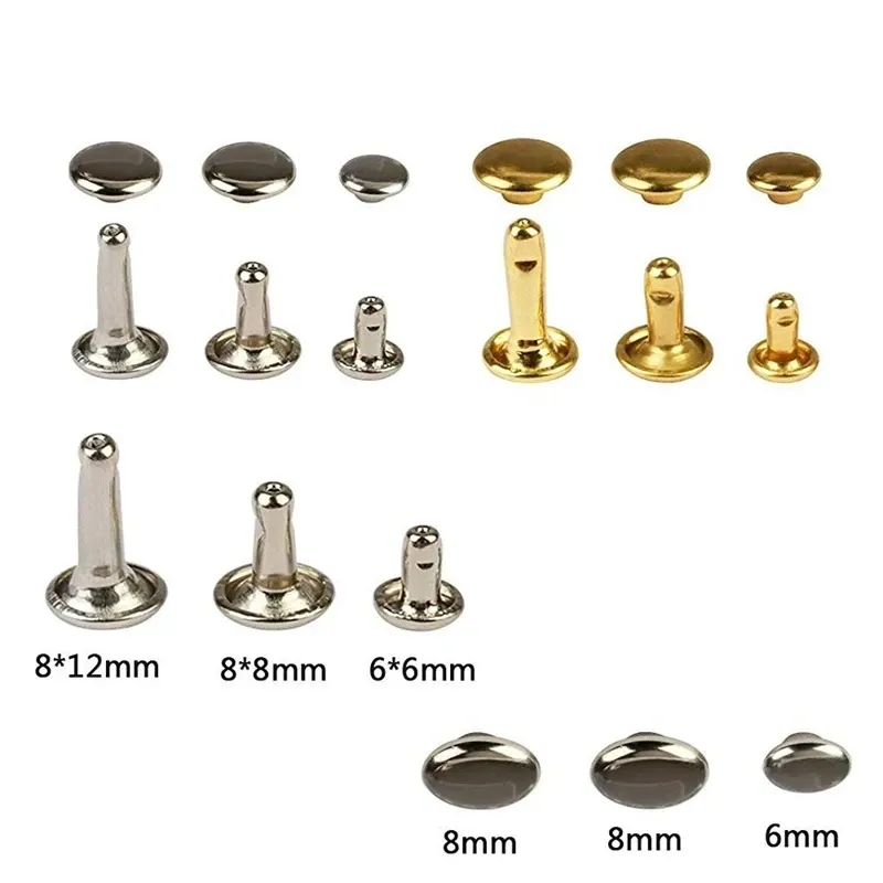 Rivets cuir double capuchon 240 à 480 pièces
