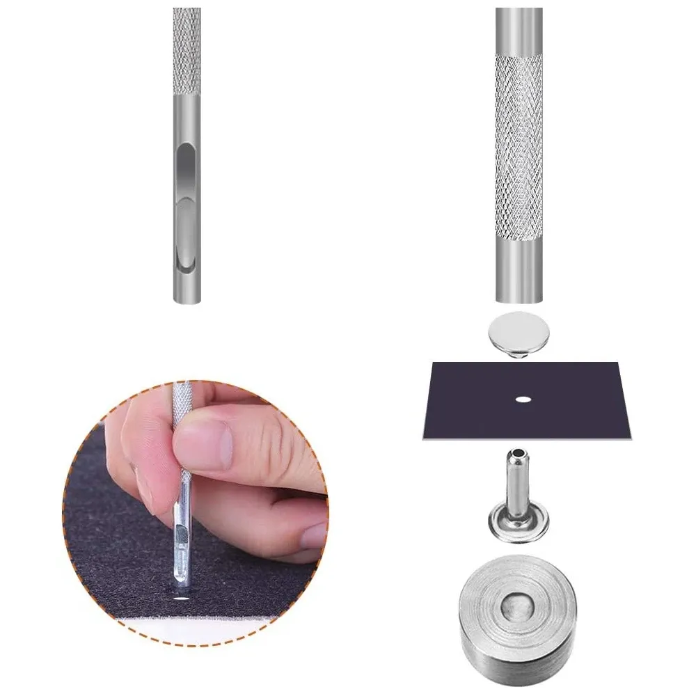 Rivets cuir double capuchon 240 à 480 pièces