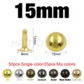 Rivets dôme métal 4 à 20 mm pour maroquinerie – Couleur 15mm