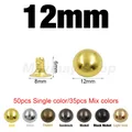 Rivets ronds métal 4 à 12 mm pour maroquinerie – Couleur 12mm