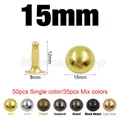 Rivets ronds métal 4 à 12 mm pour maroquinerie – Couleur 15mm