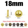 Rivets ronds métal 4 à 12 mm pour maroquinerie – Couleur 18mm