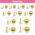 Rivets ronds métal 4 à 12 mm pour maroquinerie – 3