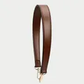 Sangle courte cuir pour sac à main boucle dorée – Couleur coffee 49cm