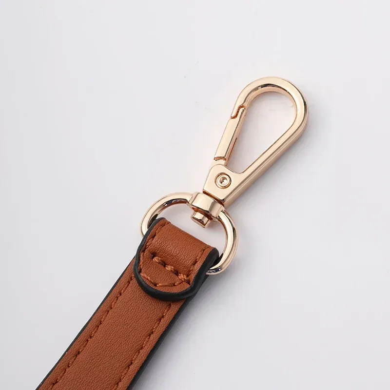 Sangle courte cuir pour sac à main boucle dorée