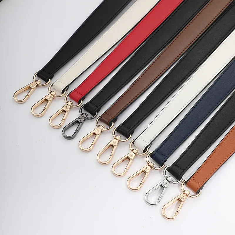 Sangle courte cuir pour sac à main boucle dorée