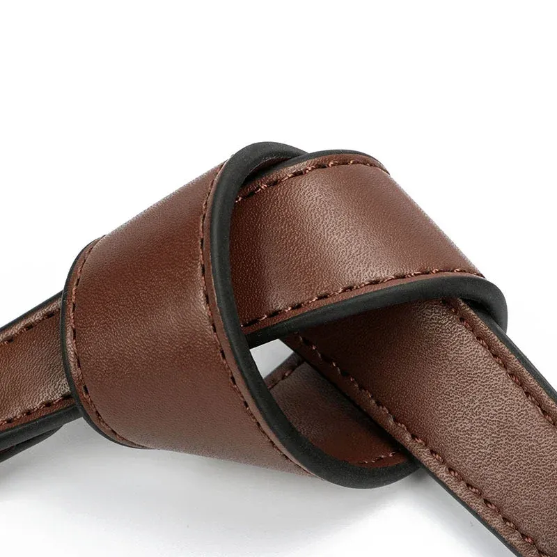 Sangle courte cuir pour sac à main boucle dorée