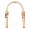 Sangle cuir réglable 42 à 45 cm pour sacs – Couleur Beige