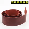 Sangle cuir véritable Crazy Horse 2 à 3 cm de large – Couleur Rouge