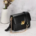 Sangle de sac bandoulière 115 cm en cuir PU et chaîne – 5