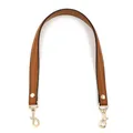 Sangle de sac en cuir de vachette pour accessoires de sac – Couleur brown-gold buckle