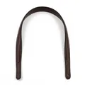 Sangle de sac en cuir de vachette pour accessoires de sac – Couleur coffee-no buckle