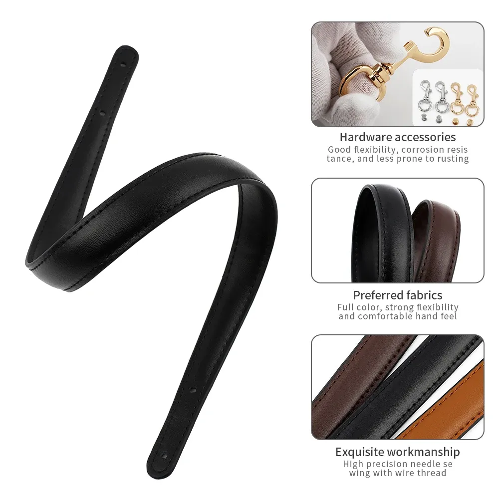 Sangle de sac en cuir de vachette pour accessoires de sac